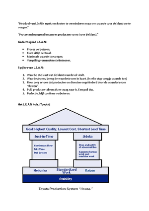 samenvatting lessen procesmanagement