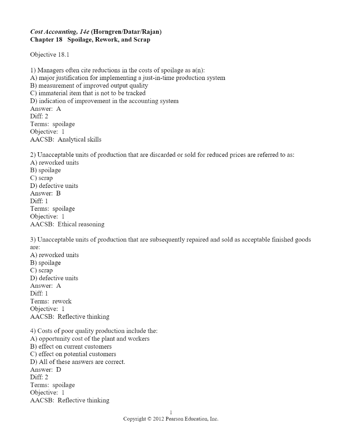 cost accounting 462 solved assignment 2020