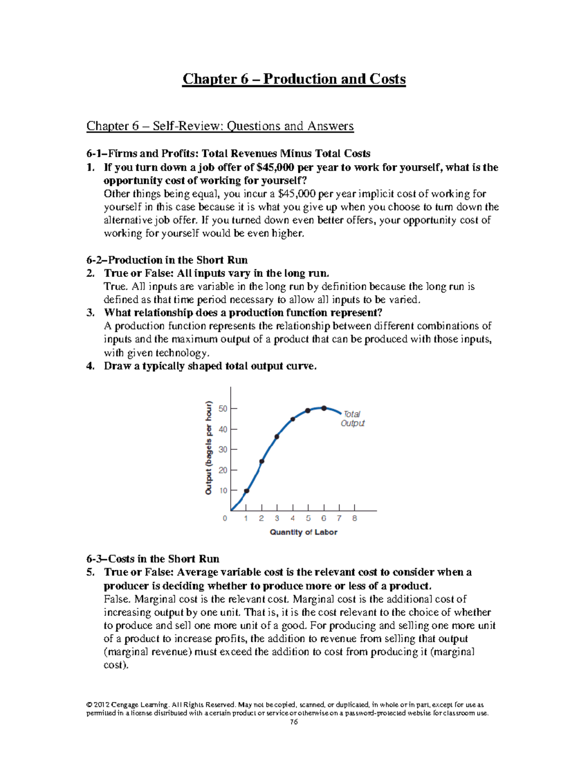 Chapter 6 – Production and Costs - Chapter 6 – Production and Costs ...