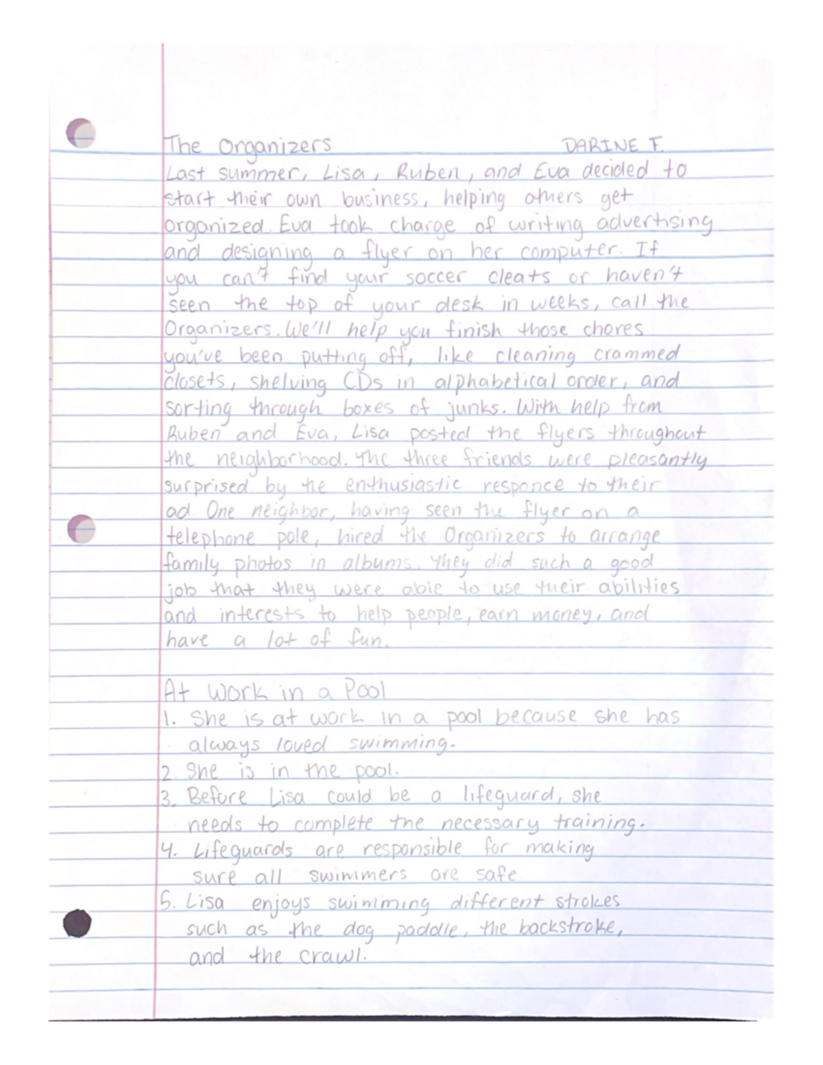 The Organizers siwisjejr The Organizers DARINE F. Last summer, Lisa