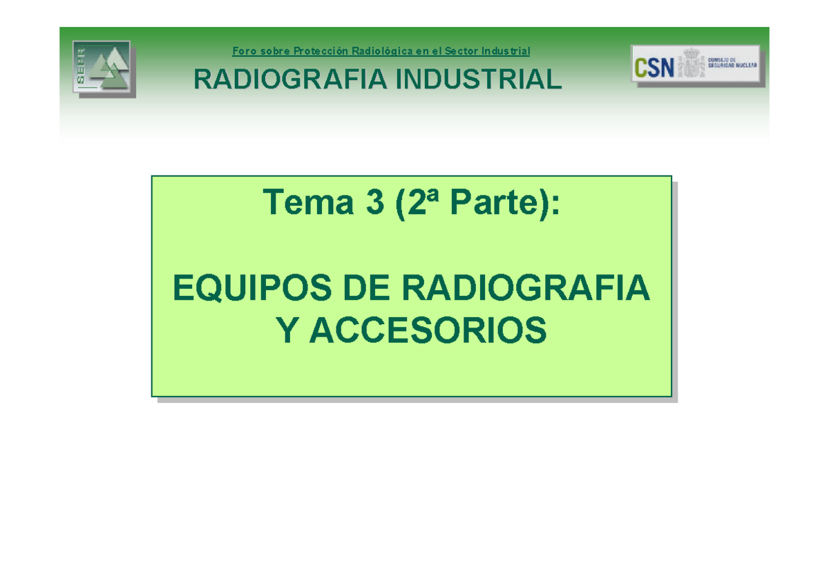 Curso De Gammagrafía Y Radiografía Industrial - TEMA 03 - Equipos De ...