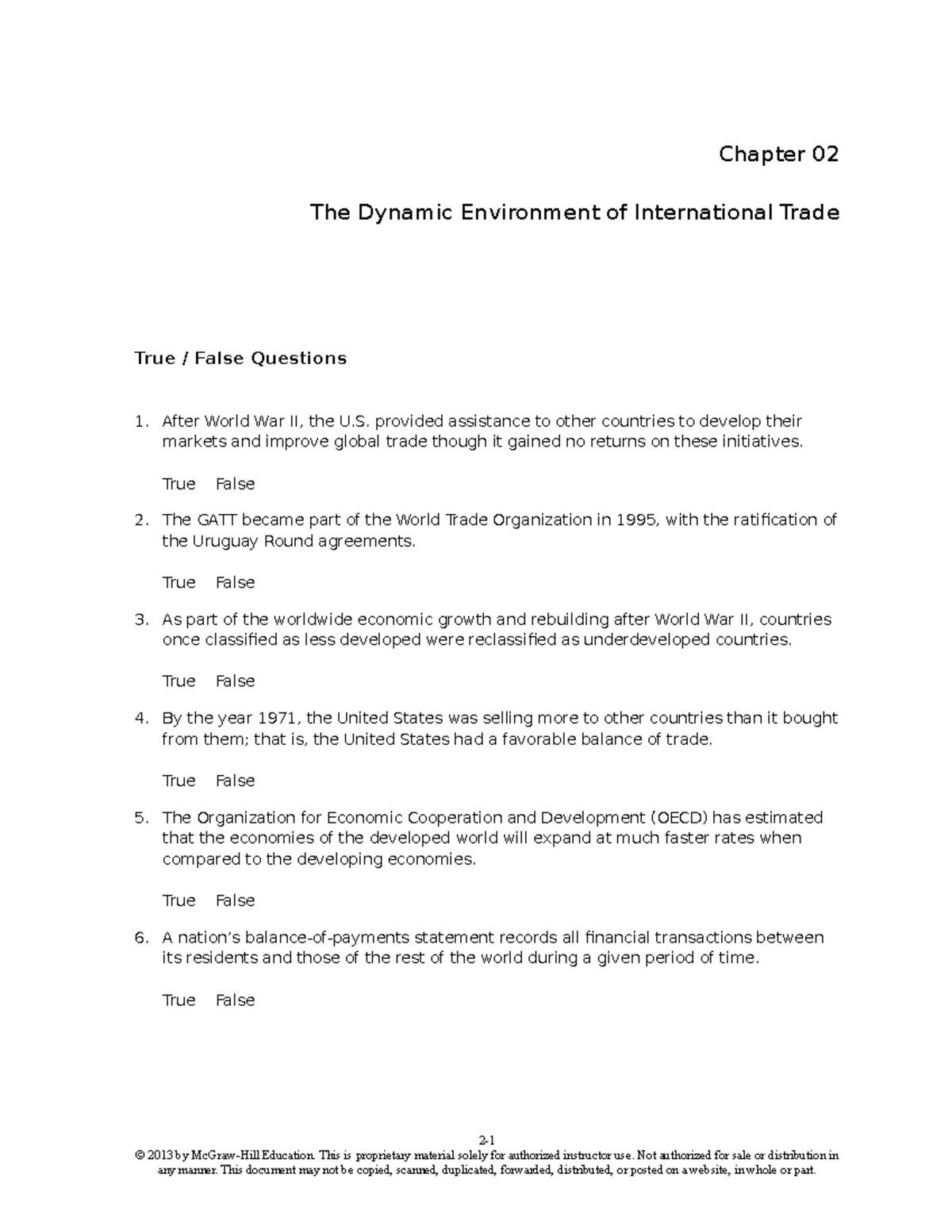 TBChap 002 - International Marketing - Chapter 02 The Dynamic ...