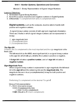 Module 6 - Basic Operations - Unit II – Boolean Algebra Module 6 ...
