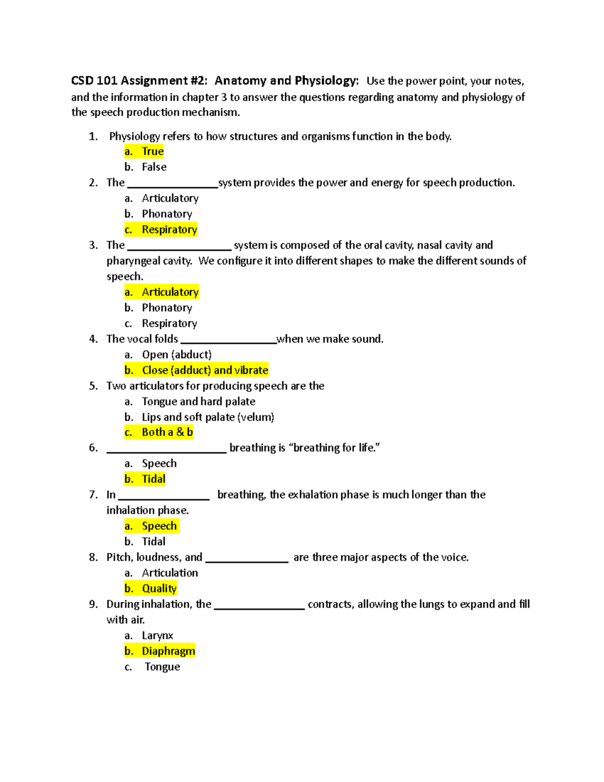 assignment chapter 3 quiz