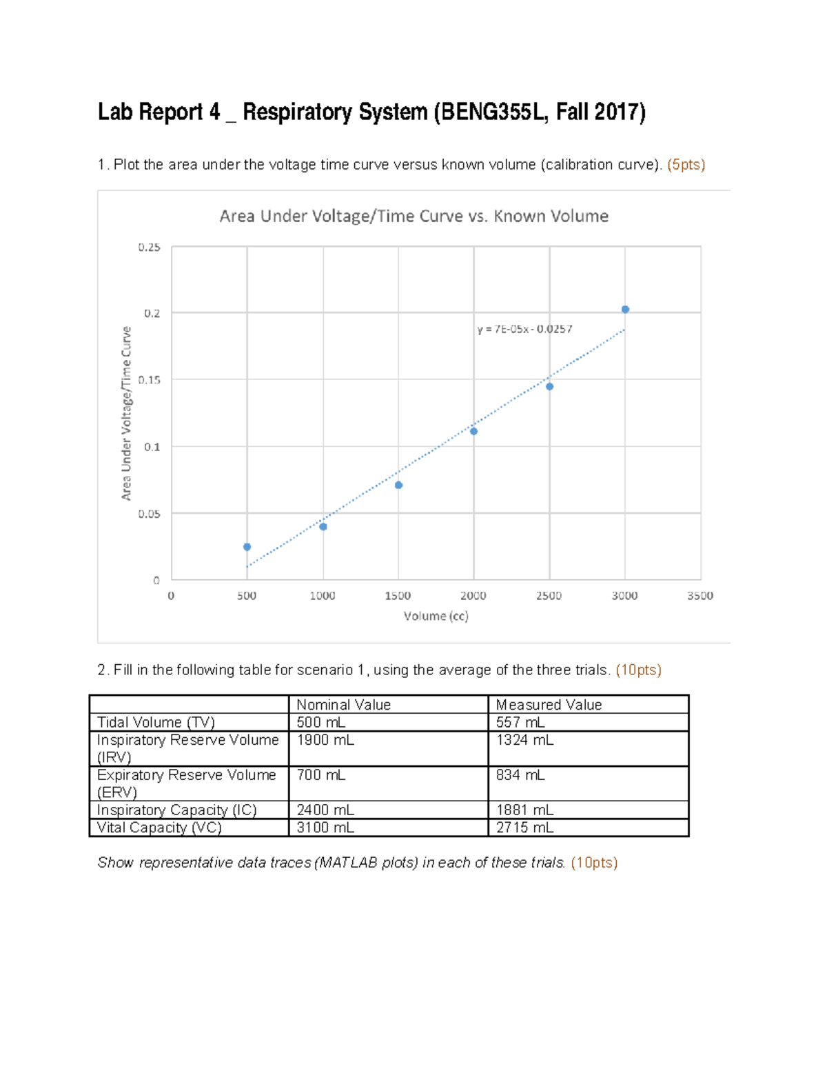 Lab Report 4 - (5pts) Fill in the following table for scenario 1, using ...