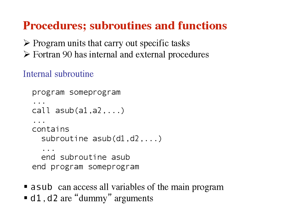 Lecture Slides, Lecture 3 - 2016/2017 - Computational Physics ...