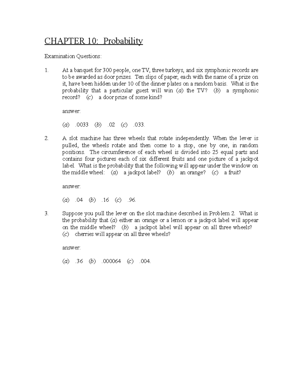 Ch10 - jsut a testbank for classes and respources to study from ...