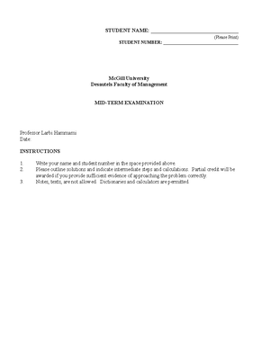 Cap Structure 2 Exercises - Exercises: Capital Structure (II) Thomas J ...