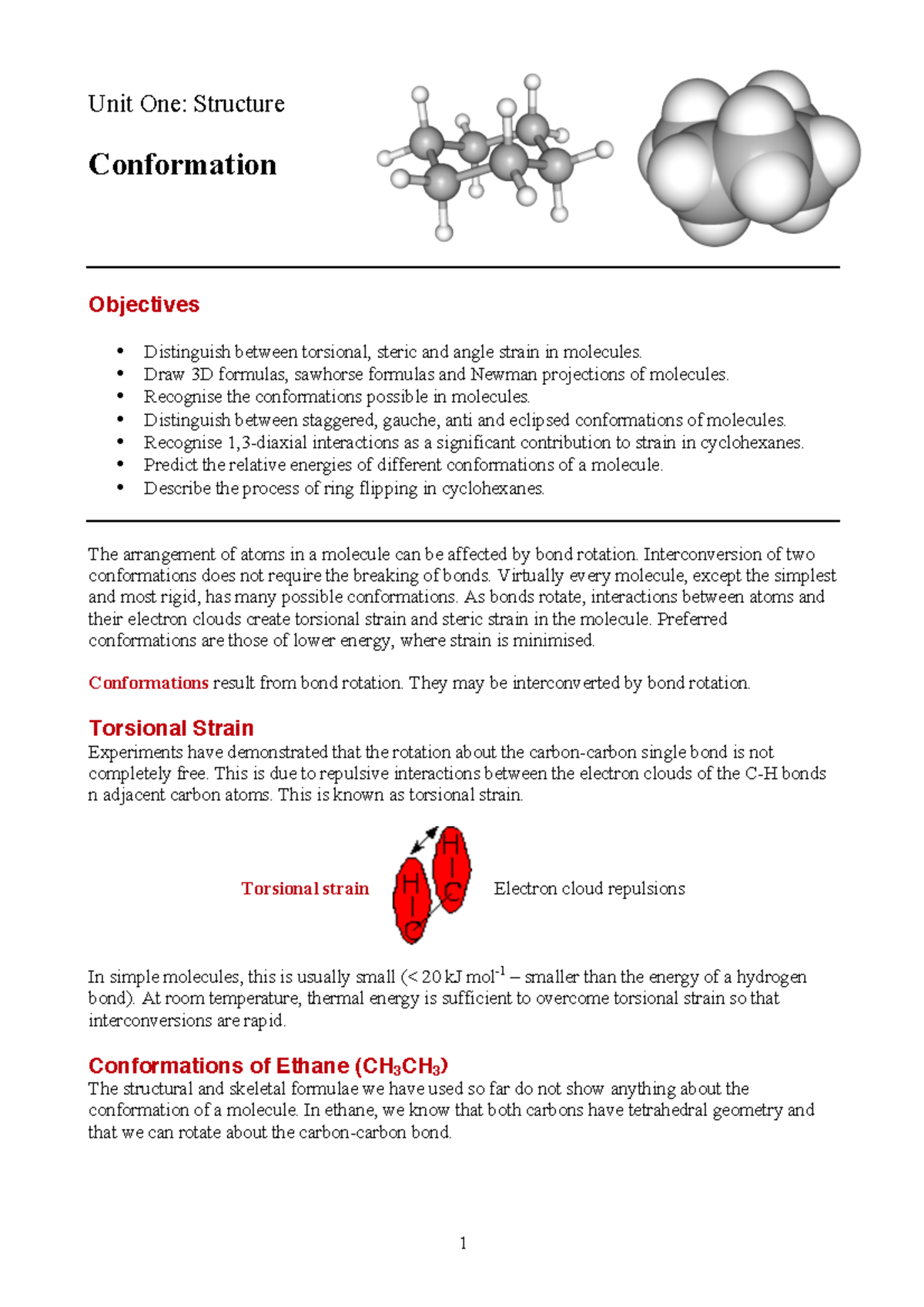 U1p6 Conformation Lecture Notes 4 Unit One Structure Conformation Objectives Distinguish Studocu U1p6 Conformation Lecture Notes 4 Unit One Structure Conformation Objectives Distinguish Studocu