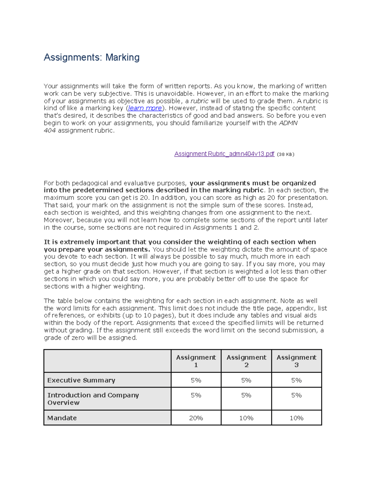 Assignments Marking you have to check it out Assignments Marking Your assignments will take