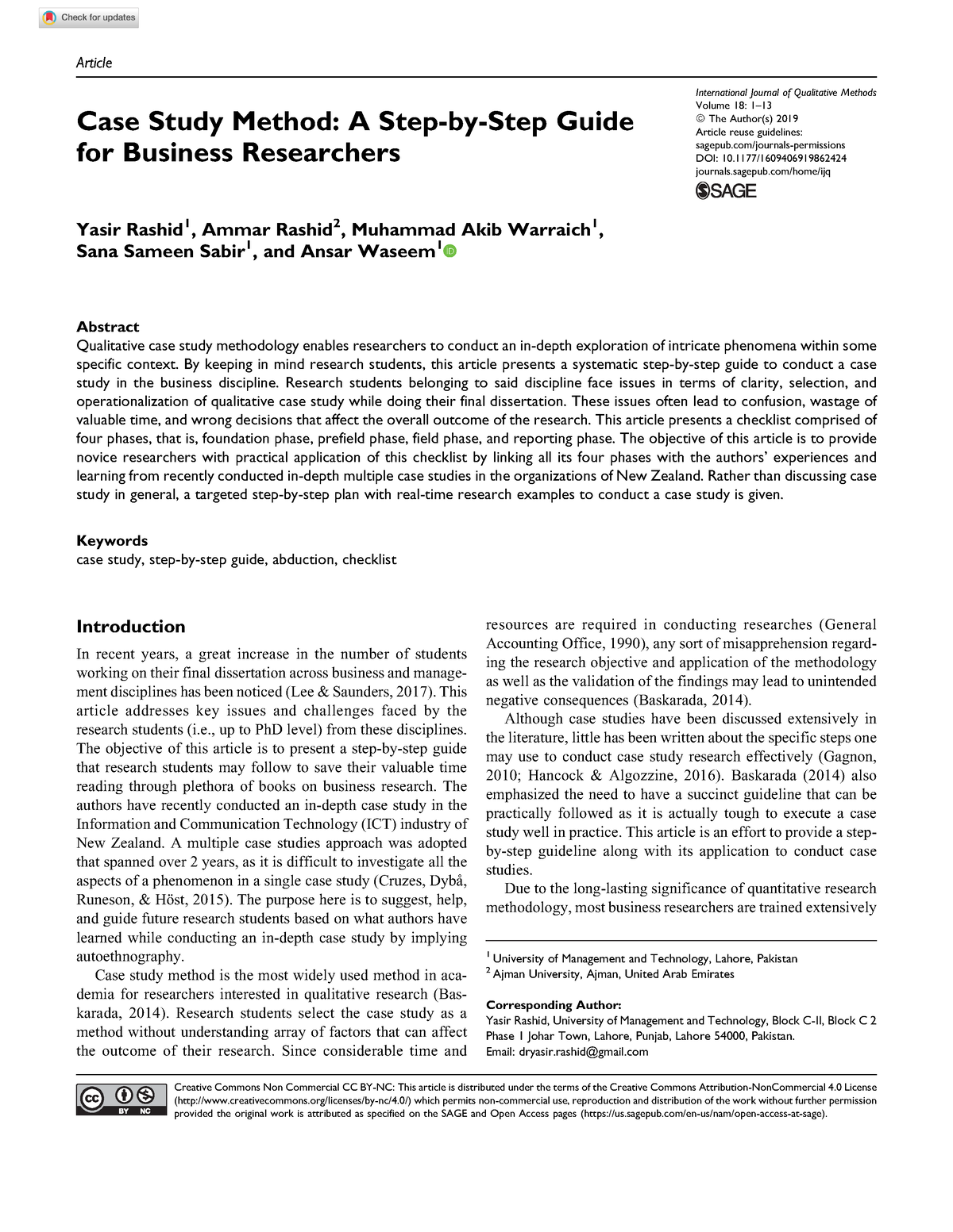 step of case study method