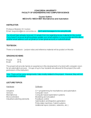 Embedded Control - .... - MCHE 414 Applied Mechatronics Embedded ...