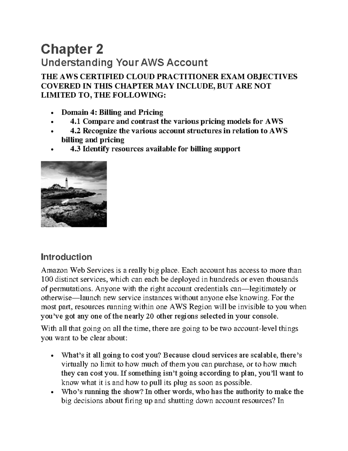 429307907 Chapter 2 Understanding Your AWS Account docx - Chapter 2 ...