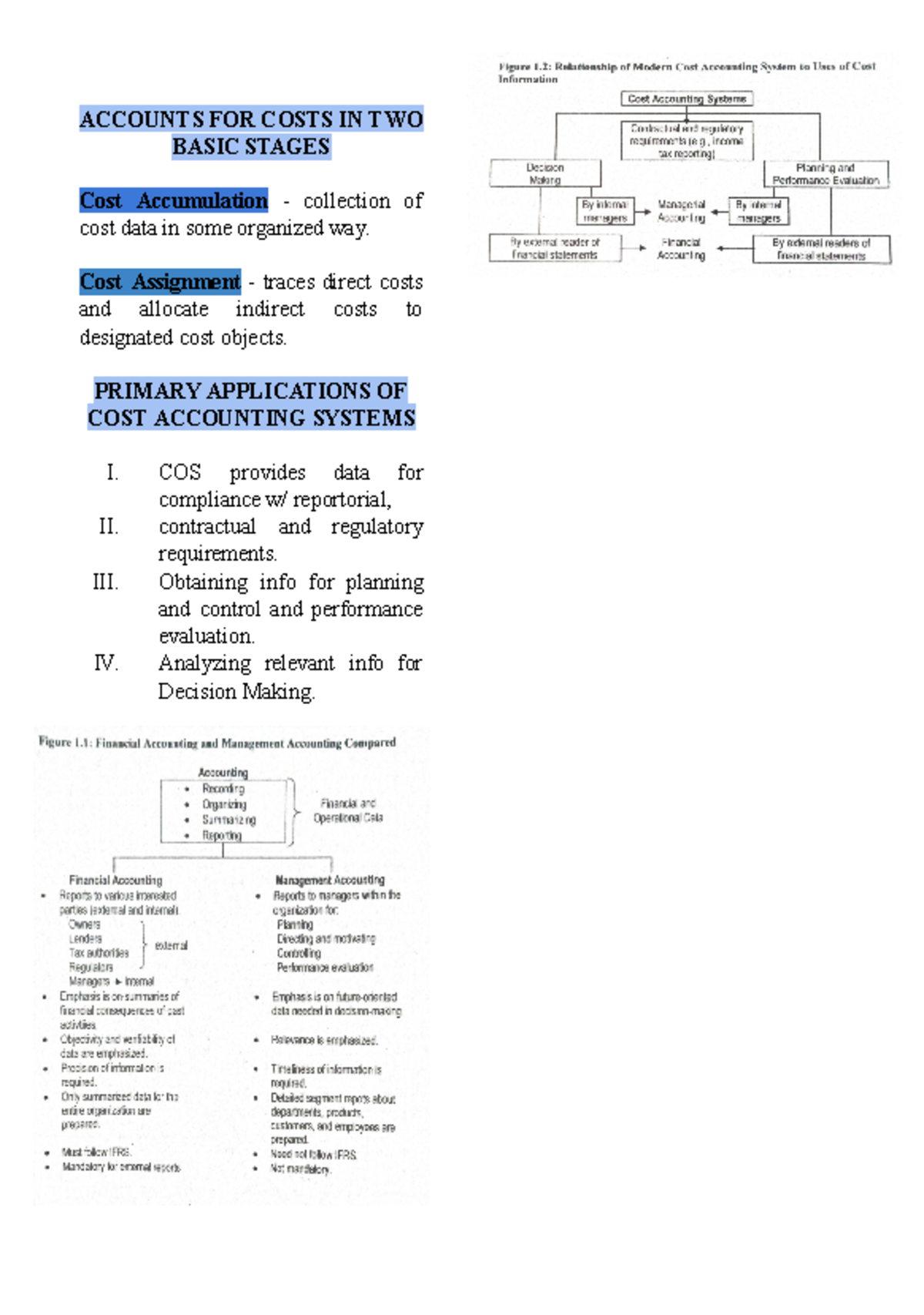 Cost Acc Notes - prem - Bachelor of Science in Accountancy - ACCOUNTS ...