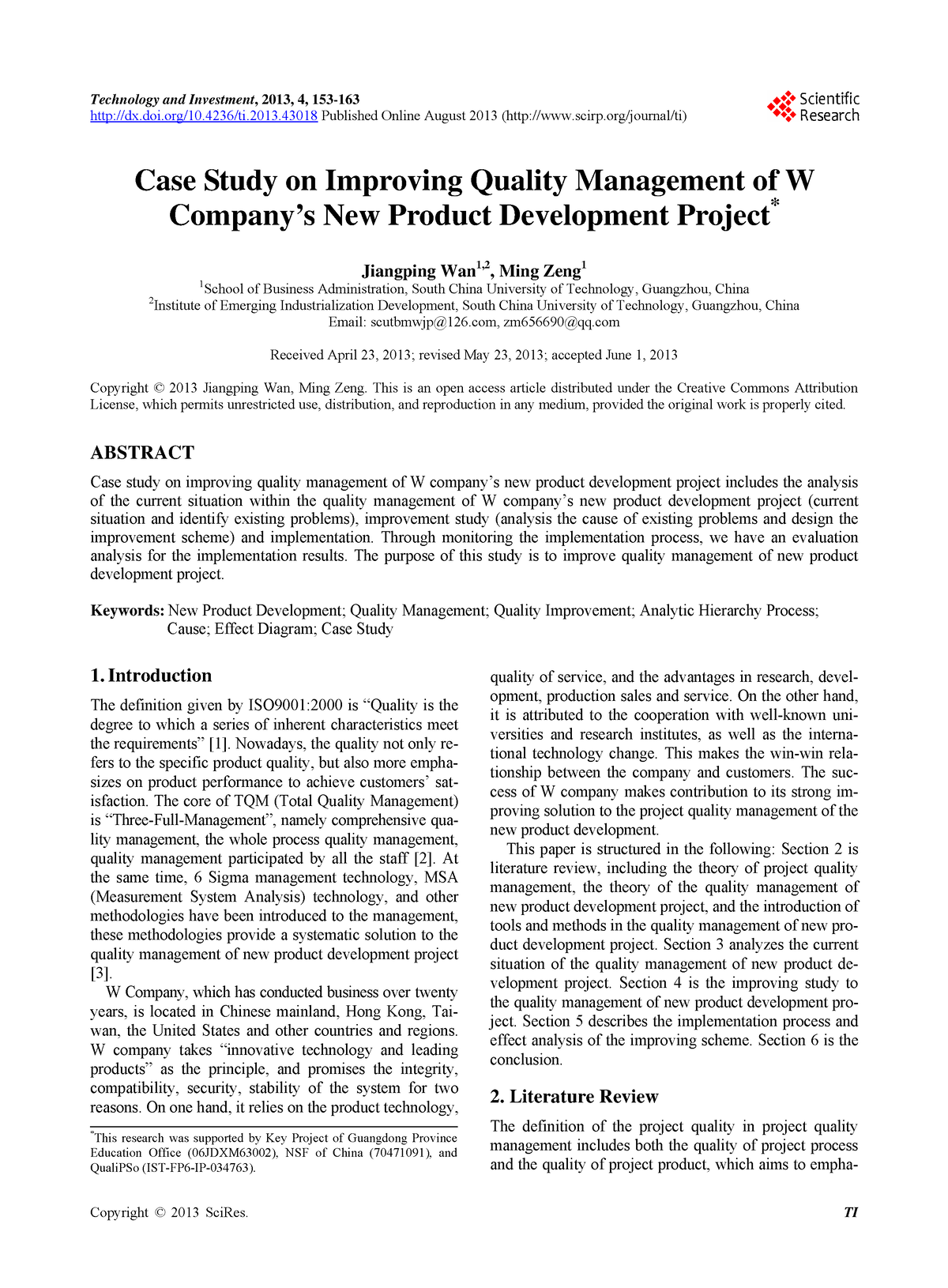 project quality management practices of ethiopian companies a case study