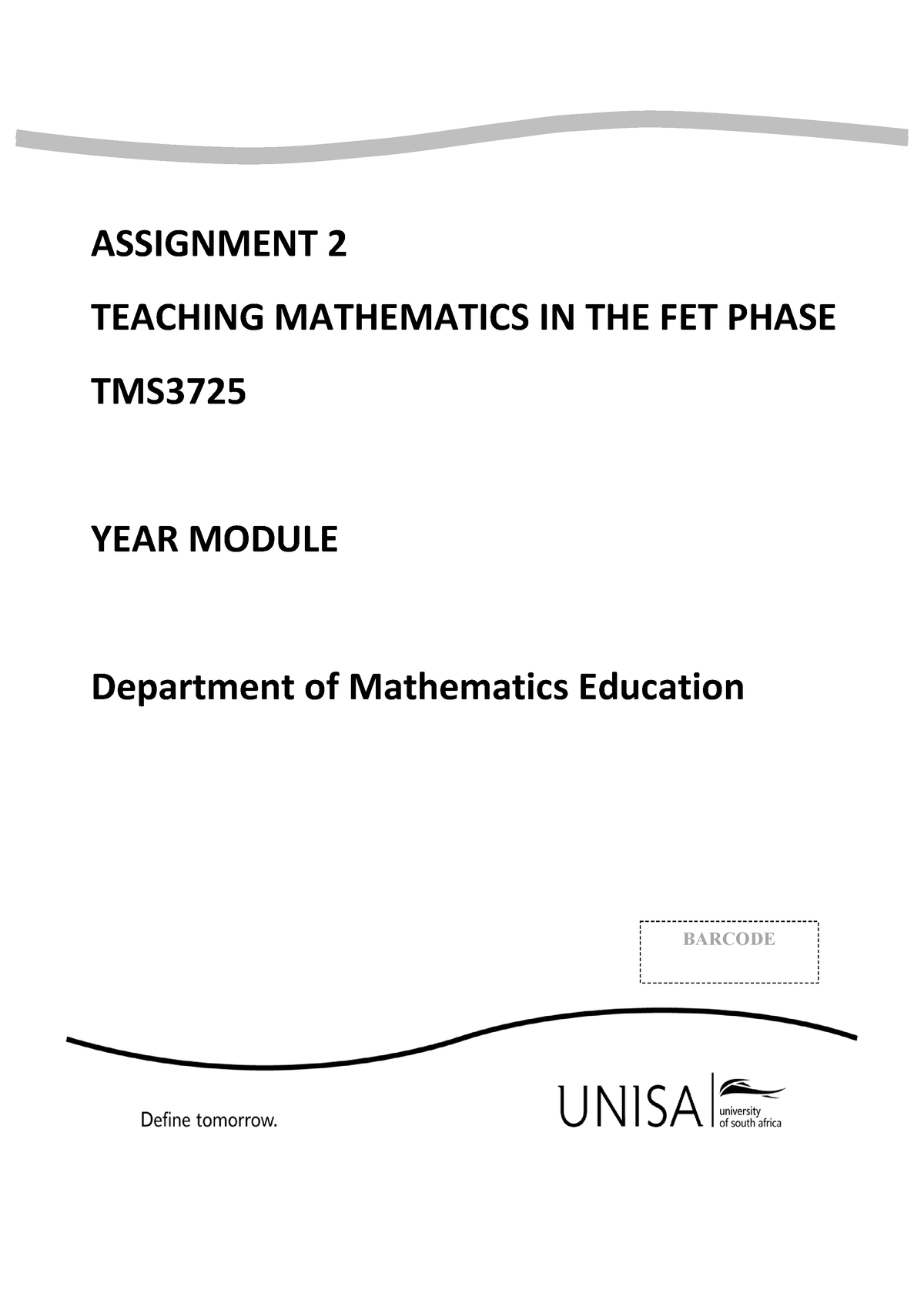 unisa assignment memos 2023