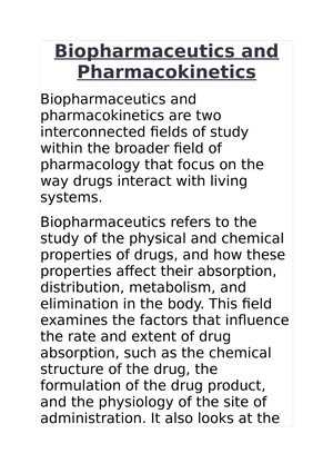 Biopharmaceutics And Pharmacokinetics 4 - Biopharmaceutics Definition ...