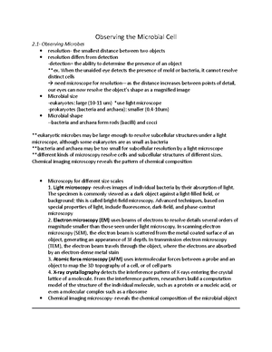 Chapter 3 - Lecture notes 3 - Chapter 3- Cell Structure and Function ...