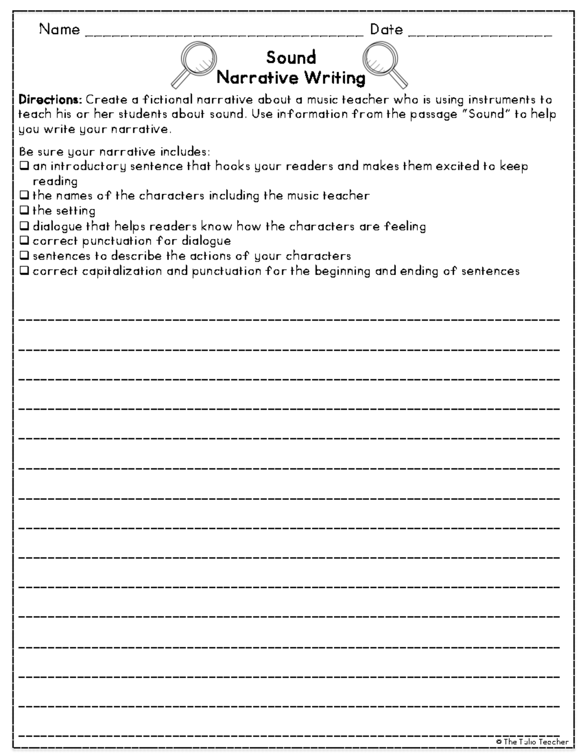 Aidan Tyrus - Soundand Light Reading Comprehension Paired Passages-new ...