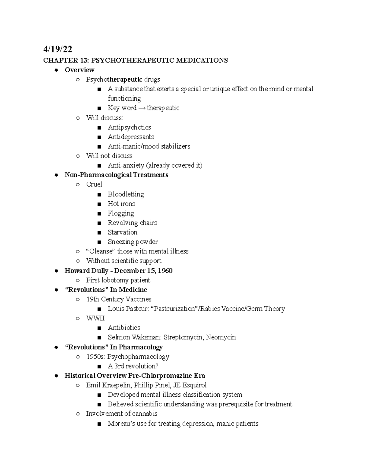 EXAM 4 Drugs N Behavior - Test 4 Notes - 4/19/ CHAPTER 13 ...