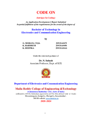 Edc lab - Electronic communication engineering - Studocu