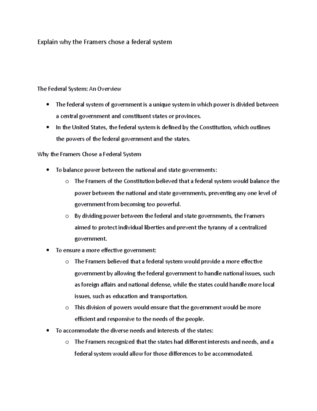 federalism-basic-structure-of-government-united-states-government