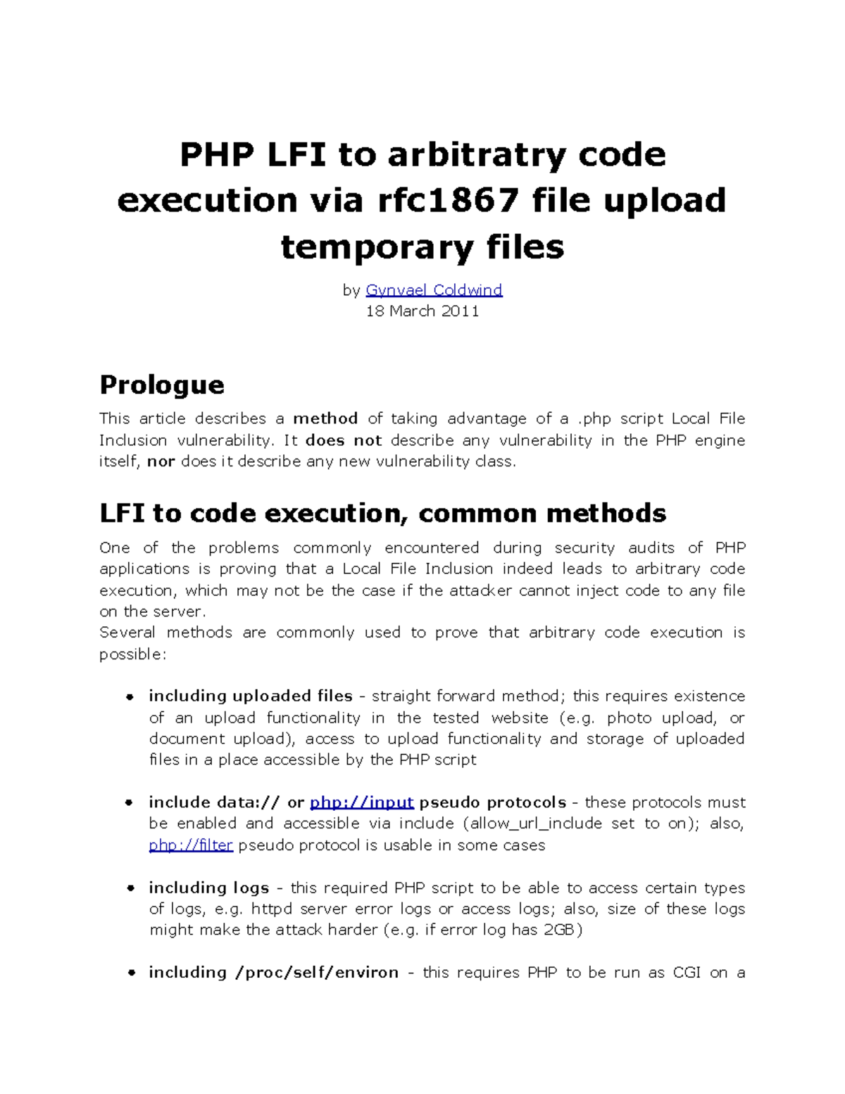 php lfi command execution