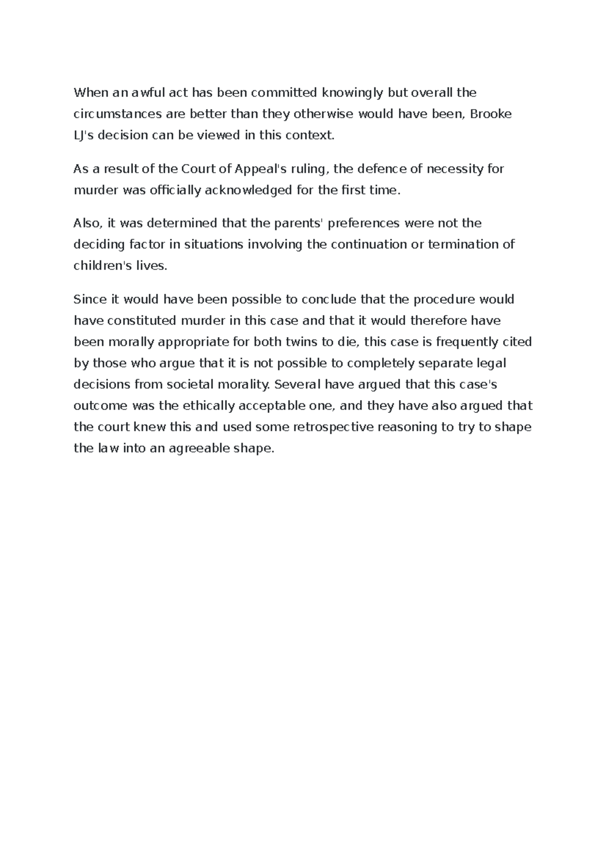 Criminal law 90 - When an awful act has been committed knowingly but ...