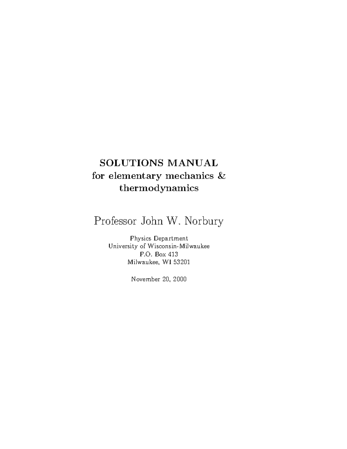 solutions-manual-for-elementary-mechanics-and-thermodynamics-by-norbury