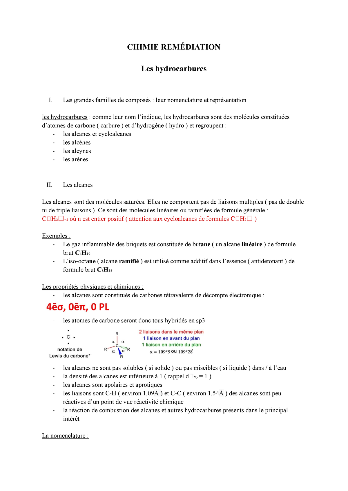 Chimie Remédiation - Les Hydrocarbures - CHIMIE REMÉDIATION Les ...