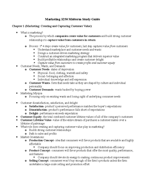 Chapter 6 - Summary Principles of Marketing - Chapter 6 09/21/ Business ...