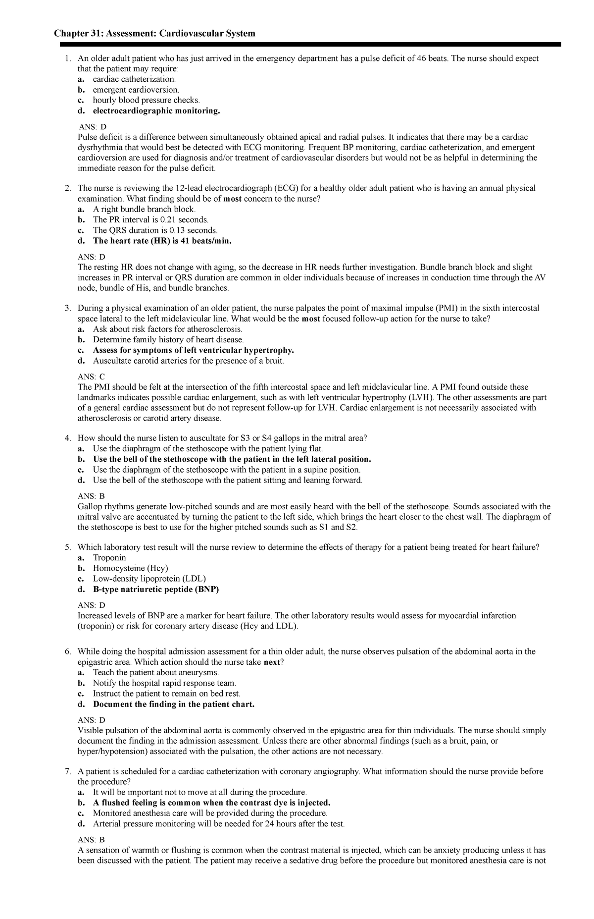 Exam 2 - practice materials for the second exam - Chapter 31 ...