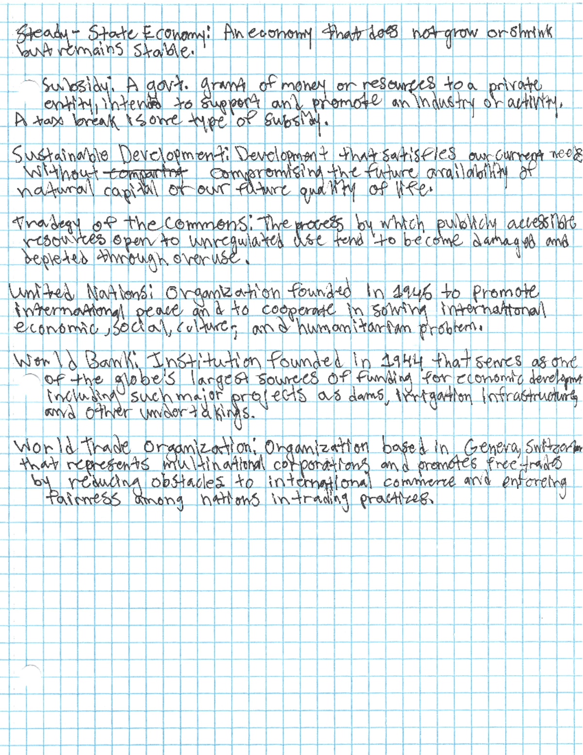 Environmentnotes 2 - Vocabulary Notes - GS104 - Studocu