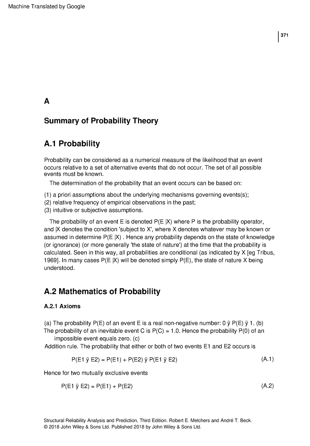 Structural Reliability Analysis And Prediction - 2017 - Melchers ...