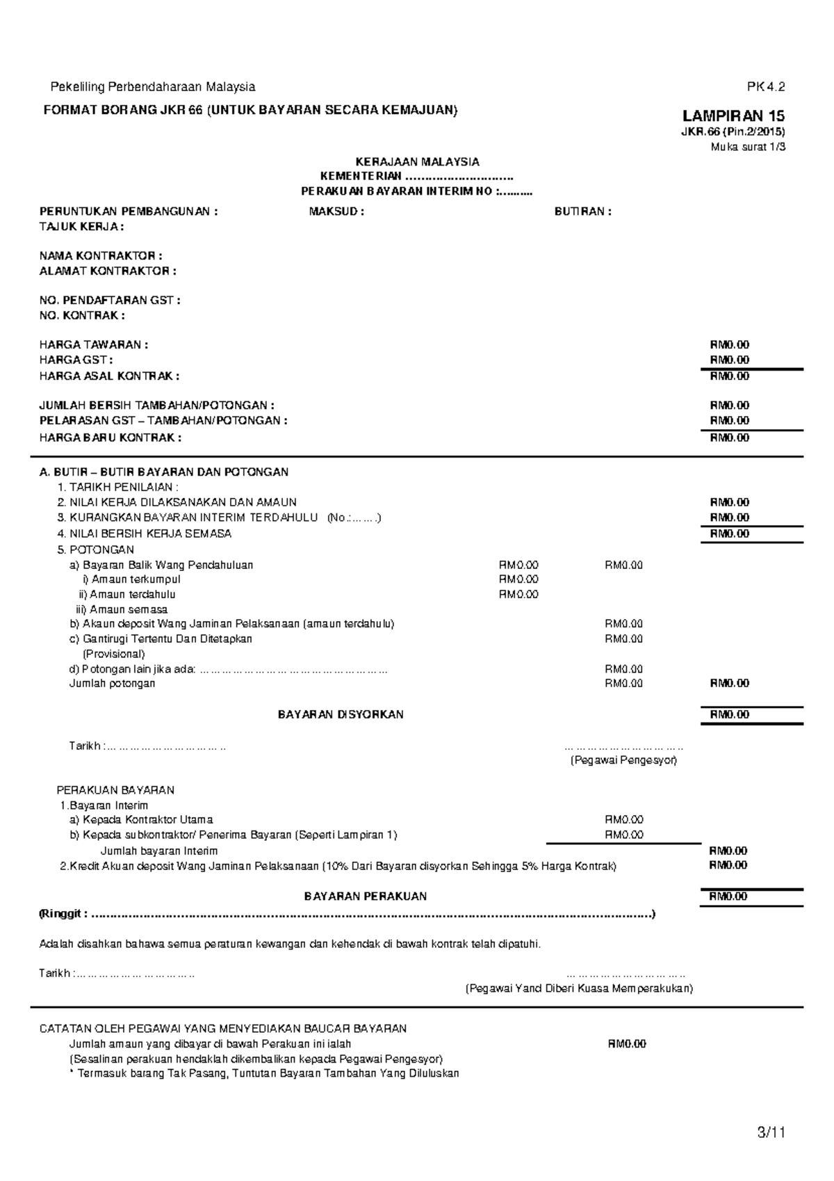 Asankmkmklmlmll,l - Pekeliling Perbendaharaan Malaysia PK 4. FORMAT ...