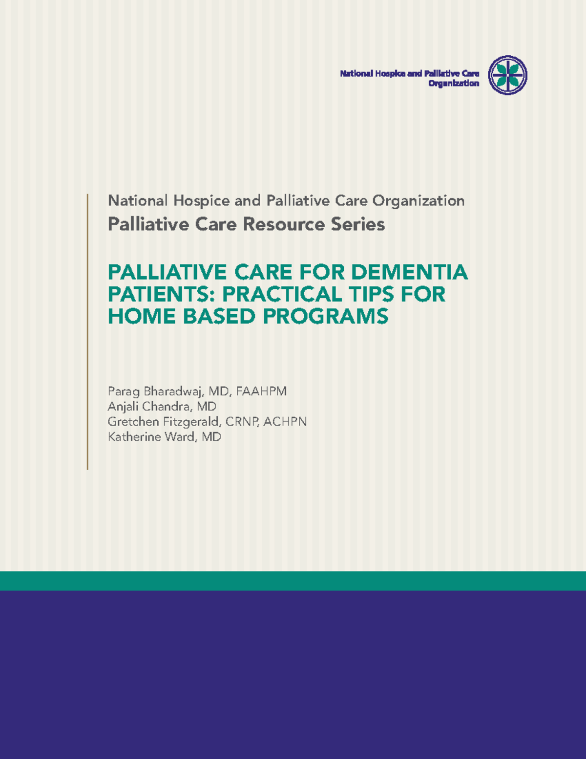 Palliativecare DementiaPatients National Hospice and Palliative Care