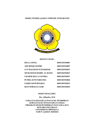 Model Pembelajaran Terpadu Fragmented - PENGERTIAN MODEL PEMBELAJARAN ...