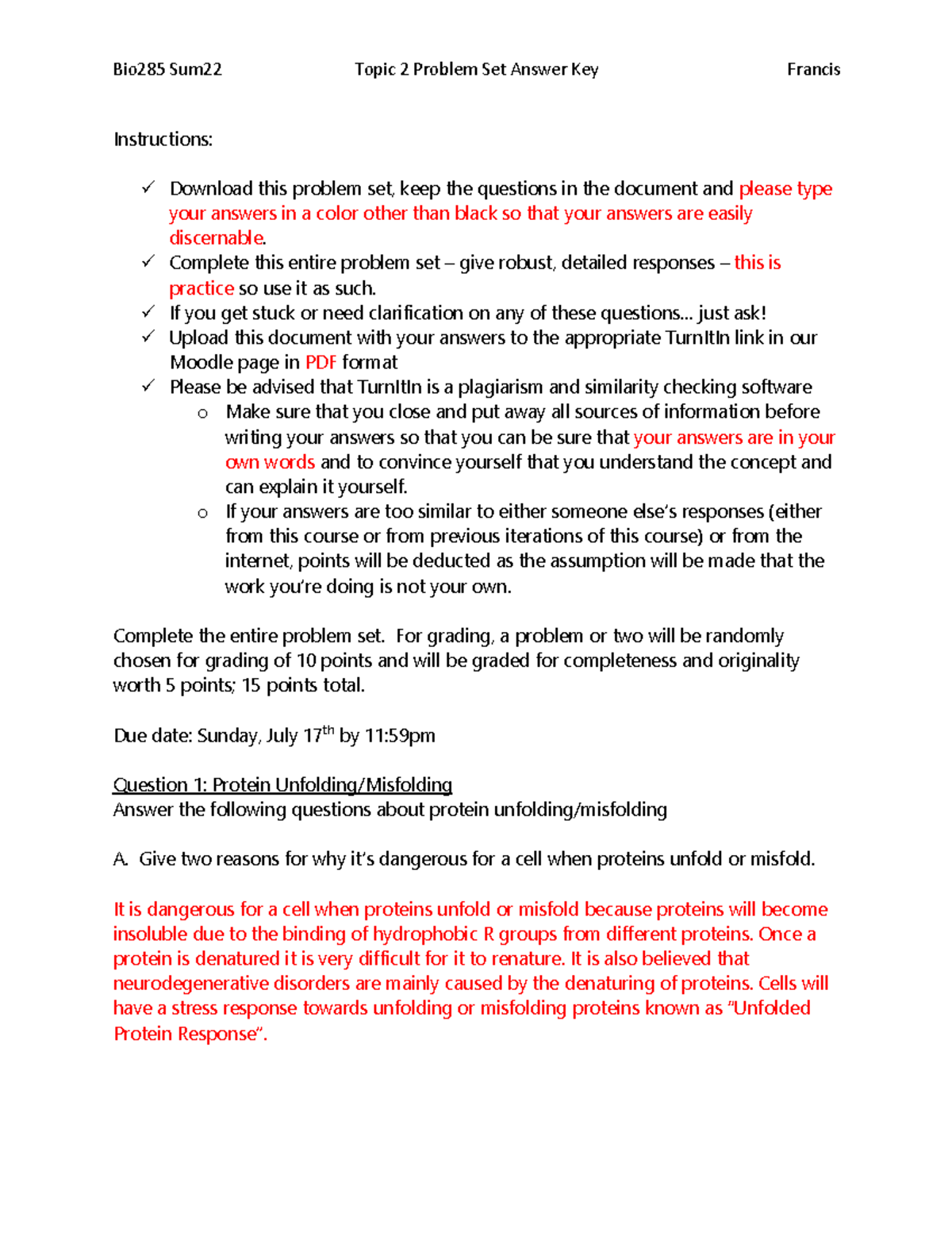Problem Set Topic 2 - Instructions: ü Download this problem set, keep ...