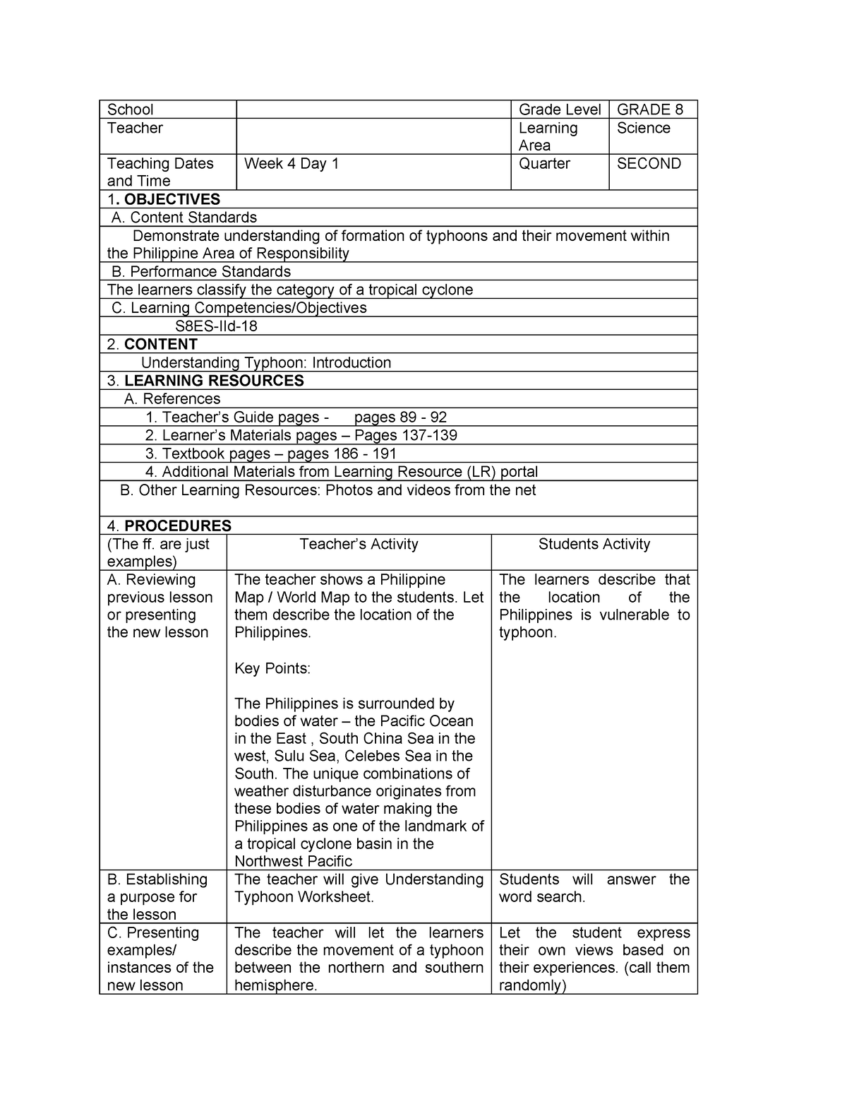 457169897 S8ES IId 18 Understanding Typhoon Introduction docx - School ...