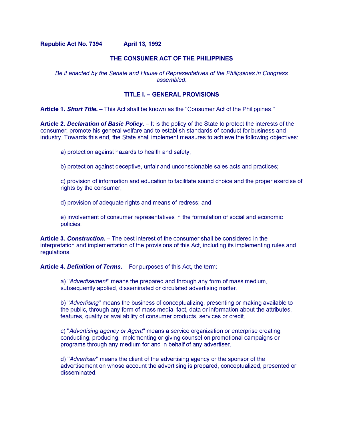 ra-7394-the-consumer-act-republic-act-no-7394-april-13-1992-the