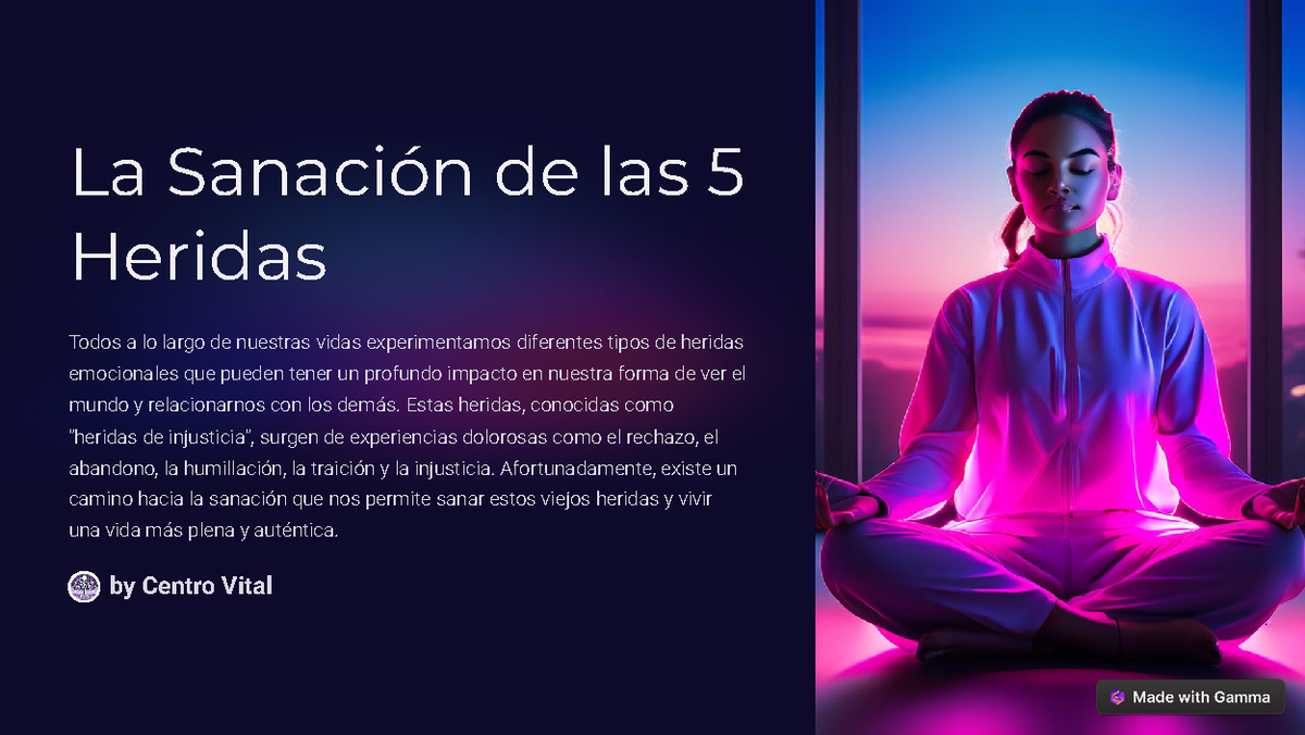 La Sanacion de las 5 Heridas - La Sanación de las 5 Heridas Todos a lo