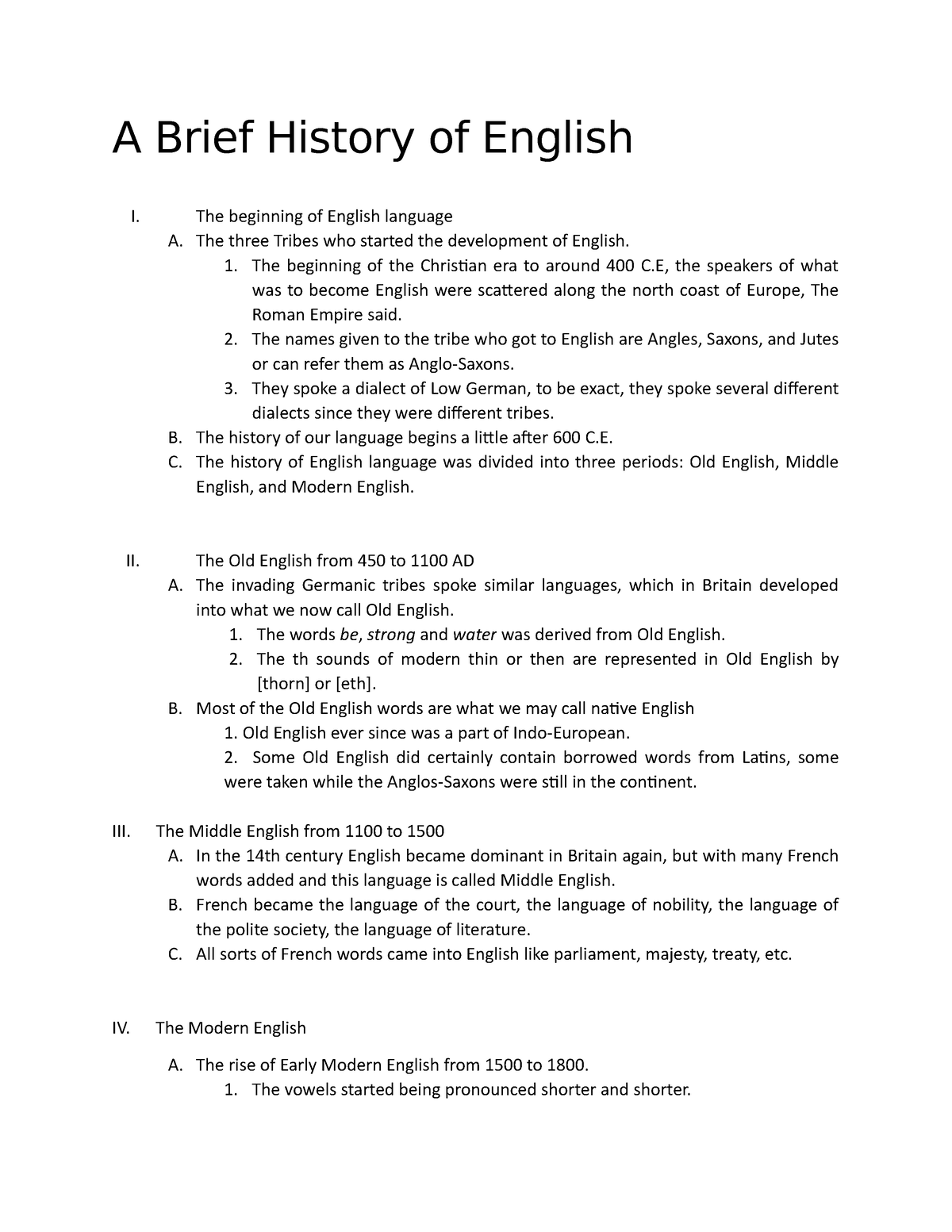 a-brief-history-of-english-sentence-outline-a-brief-history-of