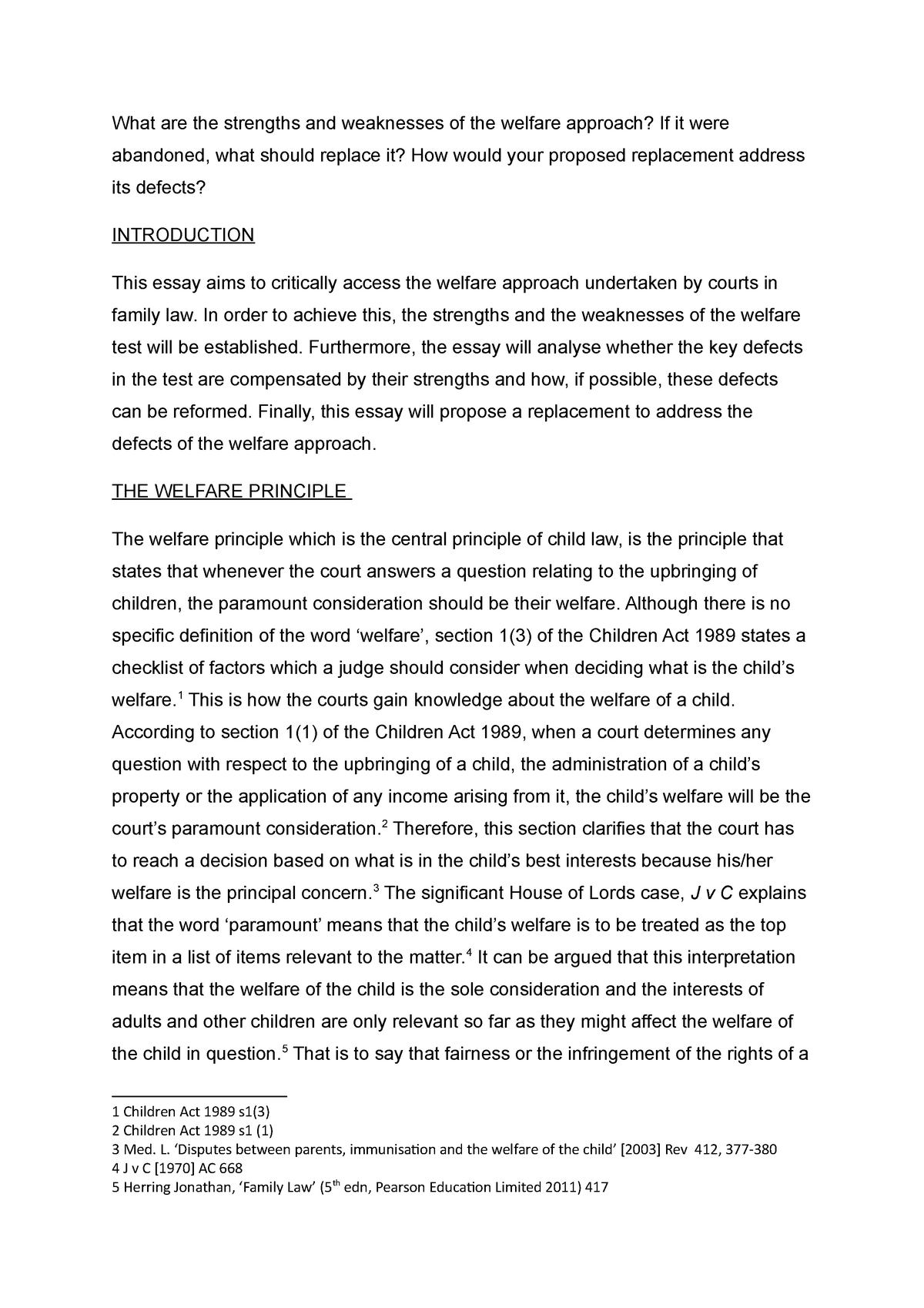 science for human welfare essay
