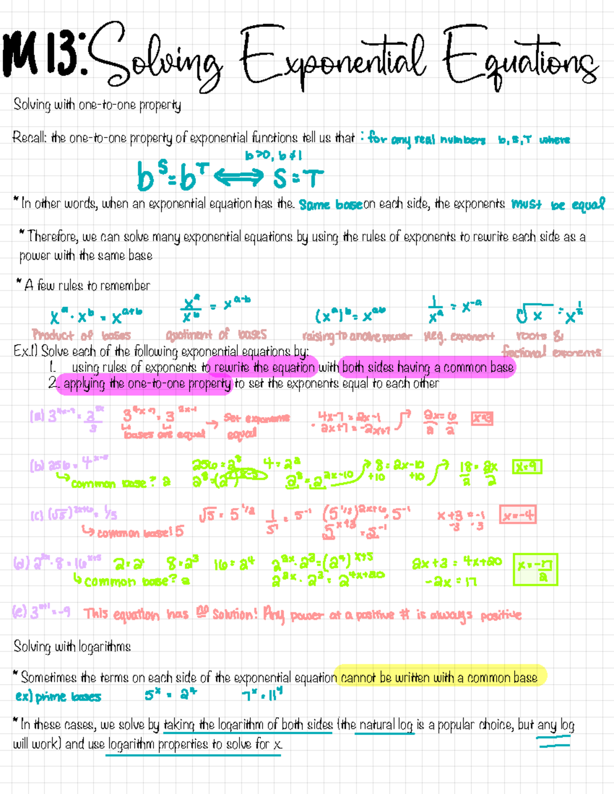 MA 111 M17 - Sine and Cosine Functions - Solv g Exponential Equations ...
