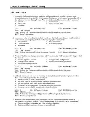 Sales Managemnet Testbanks To Study Before Exam - Chapter 01 ...