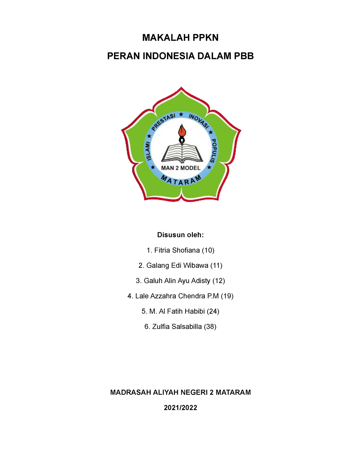 (fix) Makalah Peran Indonesia Dalam PBB 2 - MAKALAH PPKN PERAN ...