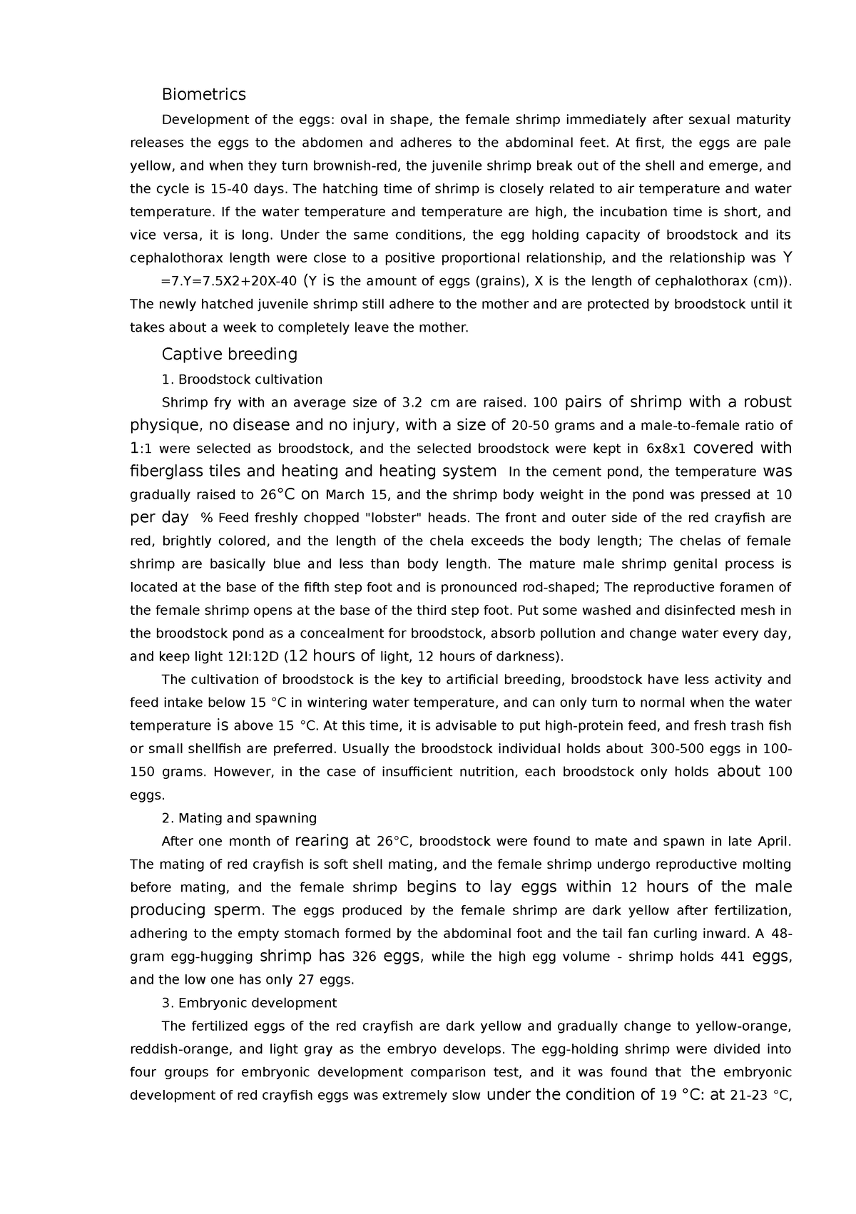 Biometrics BIOL160 - Summary of biological knowledge points ...