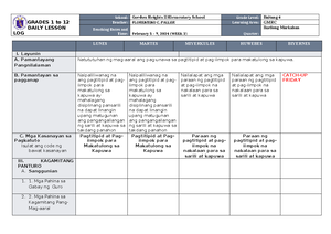 DLL English-4 Q3 W2- Matatag - GRADES 1 To 12 DAILY LESSON LOG School ...