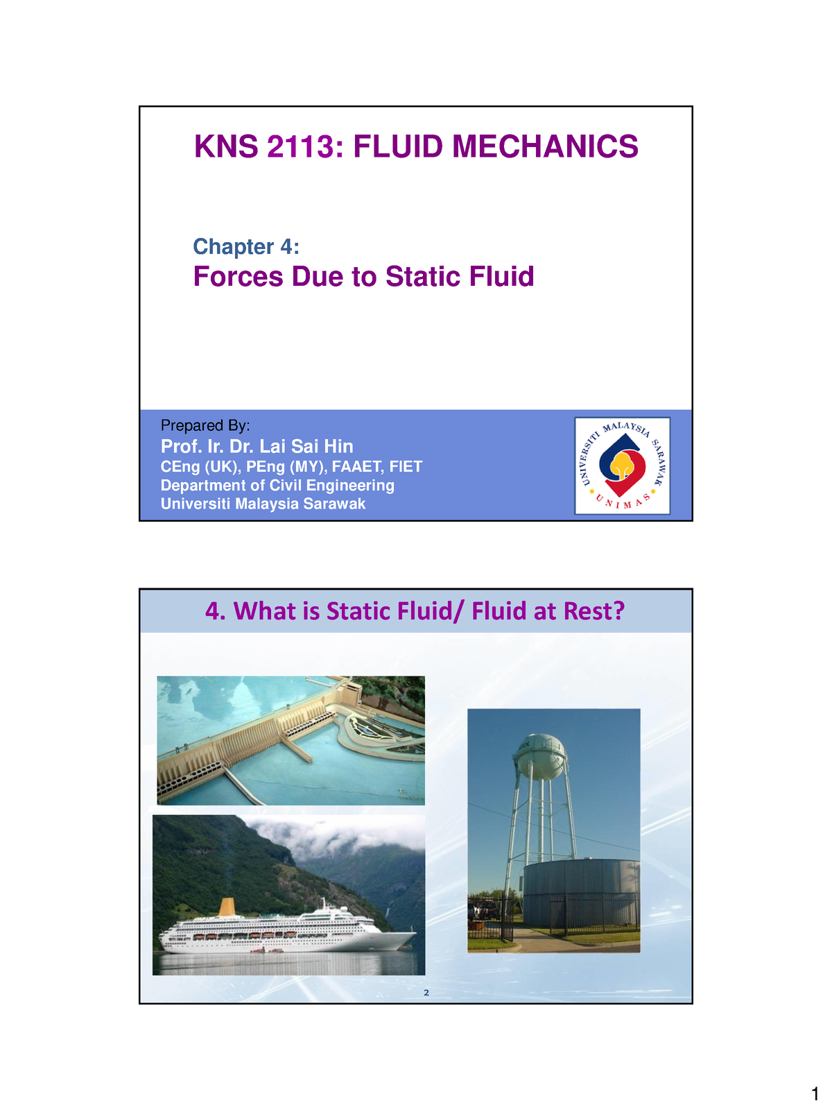 4-Forces Due To Static Fluid X2 - Chapter 4: Forces Due To Static Fluid ...