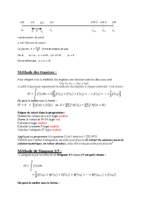 Examen Corrigé De L'analyse Numérique Et Algorithme - ♥ Rs Té ②② èr P ♠ ...